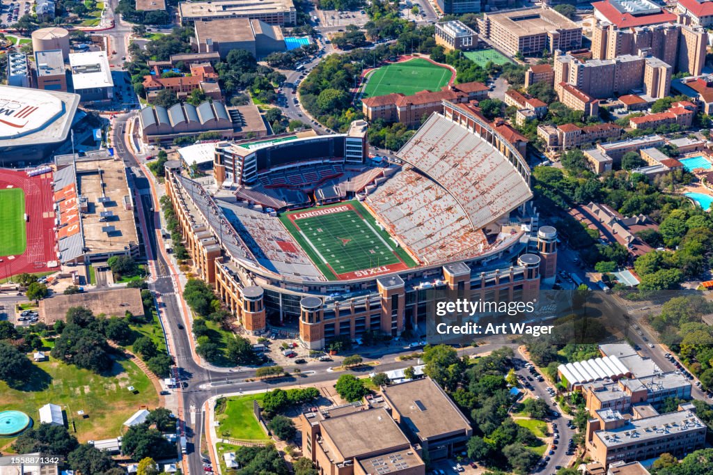 Darrell K Royal - Texas Memorial Stadium Aerial