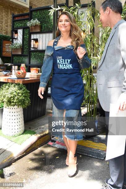 Maria Menounos is seen outside ABC Studios on July 20, 2023 in New York City.