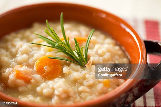 italian barley soup - barley bildbanksfoton och bilder