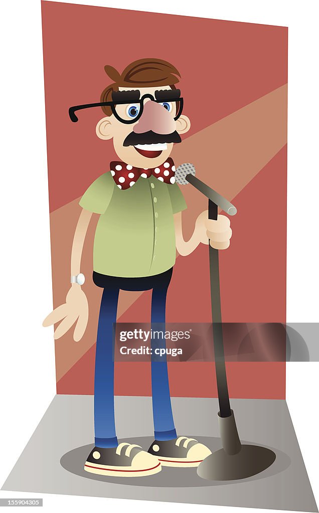 Comedian on Stage