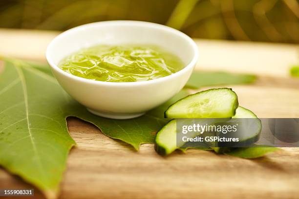 seaweed facial product at spa - exfoliation stock pictures, royalty-free photos & images