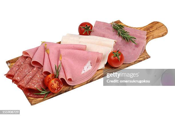 deli meats - cooked meat stock pictures, royalty-free photos & images