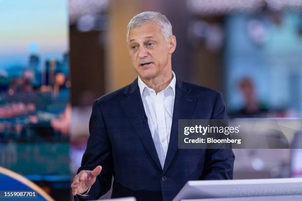 Bill Winters, chief executive officer of Standard Chartered Plc, during a Bloomberg Television interview in London, UK, on Friday, July 28, 2023....
