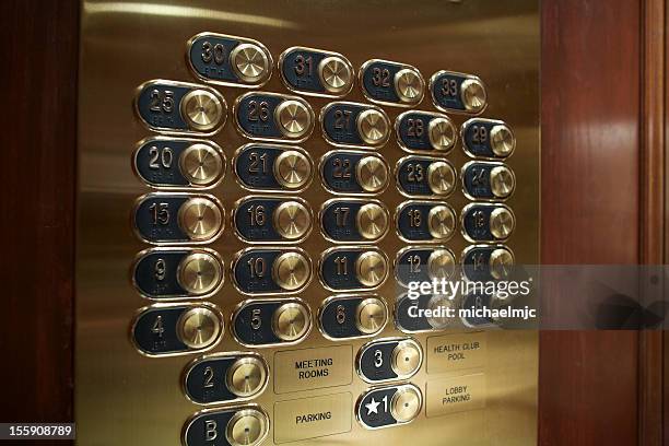 close up of buttons - lift button stock pictures, royalty-free photos & images