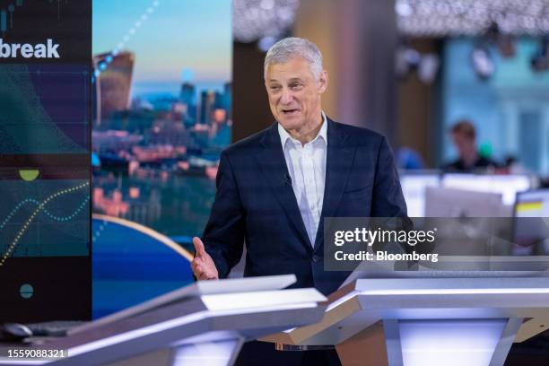 Bill Winters, chief executive officer of Standard Chartered Plc, during a Bloomberg Television interview in London, UK, on Friday, July 28, 2023....