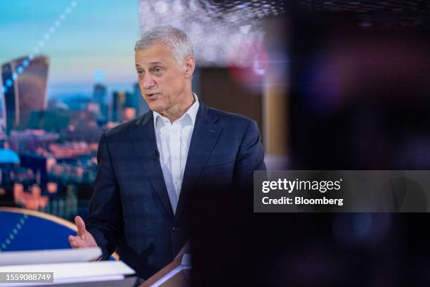 Bill Winters, chief executive officer of Standard Chartered Plc, during a Bloomberg Television interview in London, UK, on Friday, July 28, 2023....