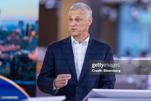 Bill Winters, chief executive officer of Standard Chartered Plc, during a Bloomberg Television interview in London, UK, on Friday, July 28, 2023....