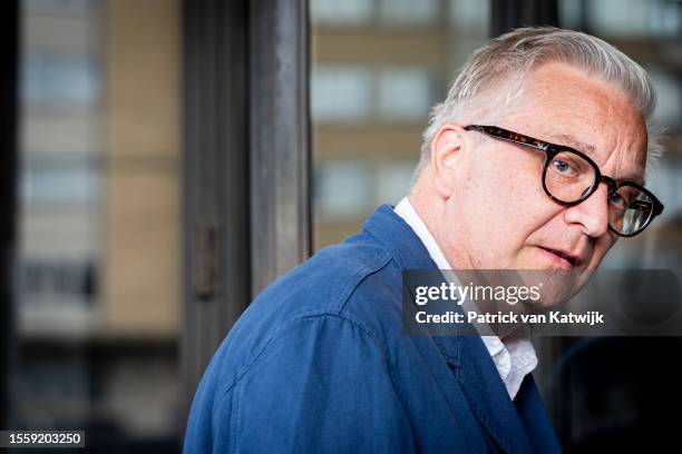 Prince Laurent of Belgium attends a concert the evening before the National day at Flagey concert hall on July 20, 2023 in Brussels, Belgium.