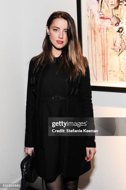 Amber Heard attends Stephen Webster Hosts Tasya Van Ree "Replica" Exhibition on November 8, 2012 in Los Angeles, California.