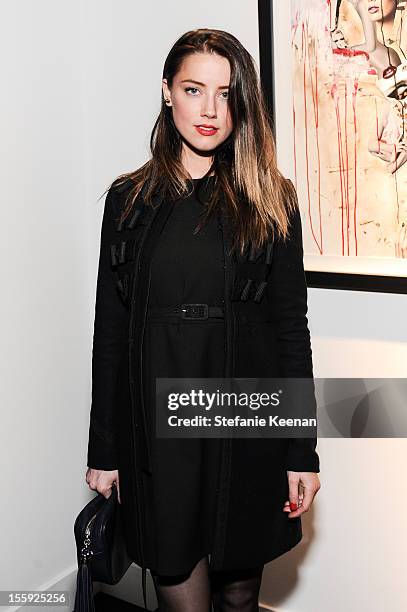 Amber Heard attends Stephen Webster Hosts Tasya Van Ree "Replica" Exhibition on November 8, 2012 in Los Angeles, California.