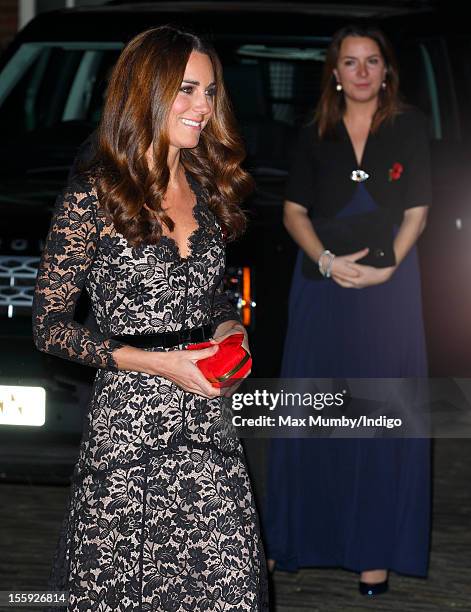 Catherine, Duchess of Cambridge accompanied by her Private Secretary Rebecca Deacon attends a gala dinner in aid of the University of St. Andrews...