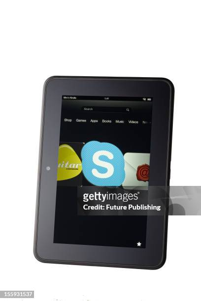 Amazon's Kindle Fire HD e-book reader and mini tablet computer, October 29, 2012.