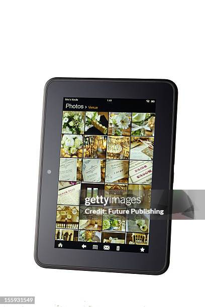 Amazon's Kindle Fire HD e-book reader and mini tablet computer, October 29, 2012.