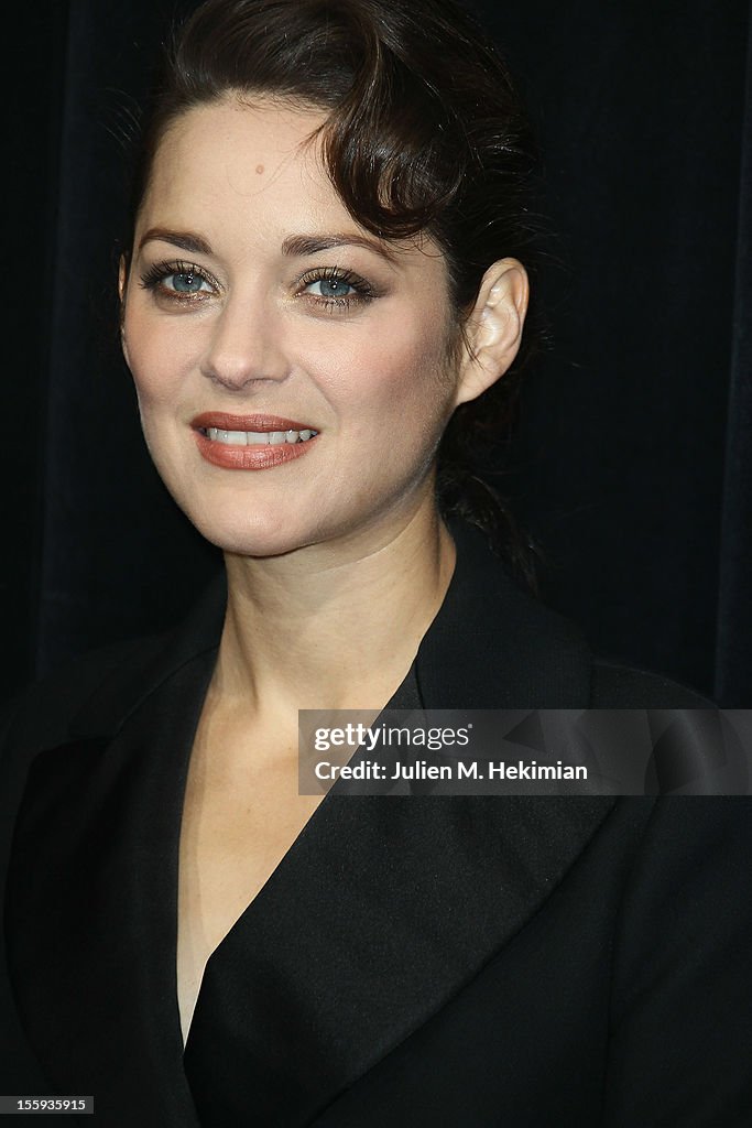 Printemps Haussmann Christmas Illuminations Launch By Marion Cotillard