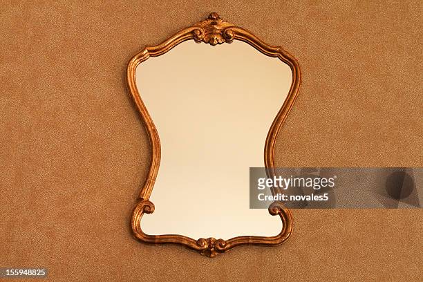 old mirror - wall mirror stock pictures, royalty-free photos & images