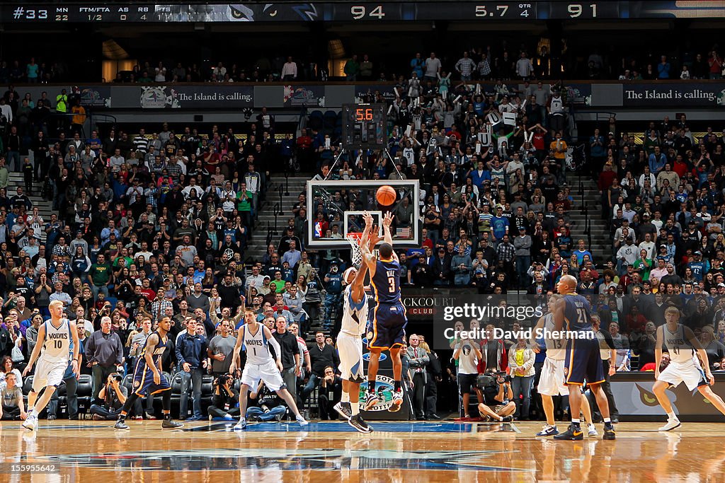 Indiana Pacers v Minnesota Timberwolves