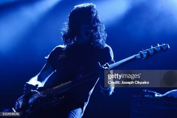 Alan Williamson of the band Lost Alone performs on stage at Wembley Arena on November 9, 2012 in London, United Kingdom.