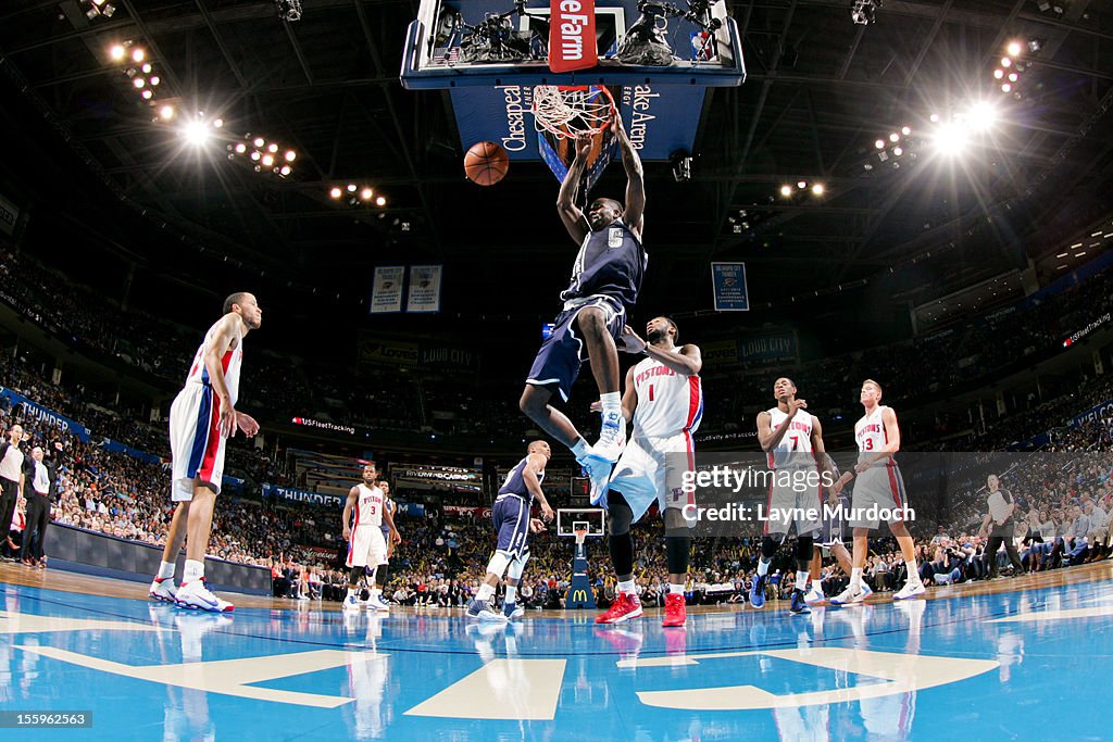 Detroit Pistons v Oklahoma City Thunder