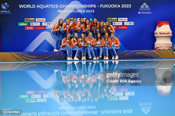 Laura Aarts of the Netherlands, Iris Wolves of the Netherlands, Brigitte Sleeking of the Netherlands, Sabrina van der Sloot of the Netherlands,...