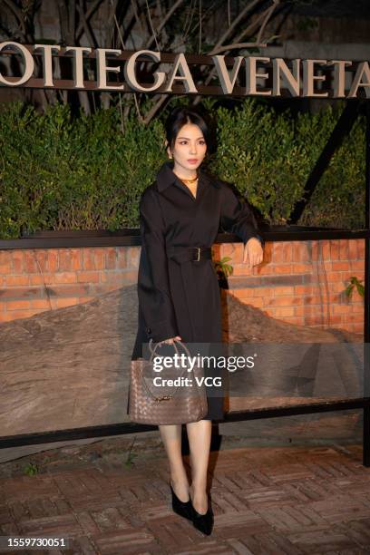 Actress Tamia Liu Tao attends Bottega Veneta FW23 Show on July 20, 2023 in Beijing, China.