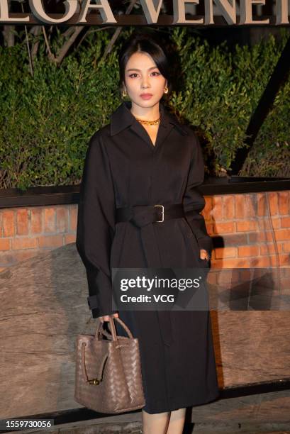 Actress Tamia Liu Tao attends Bottega Veneta FW23 Show on July 20, 2023 in Beijing, China.