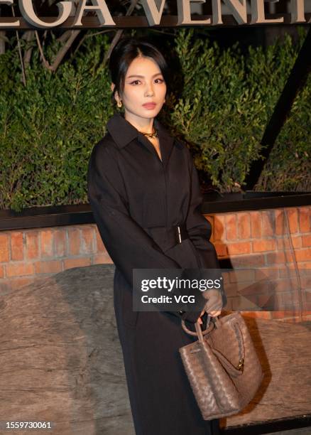 Actress Tamia Liu Tao attends Bottega Veneta FW23 Show on July 20, 2023 in Beijing, China.