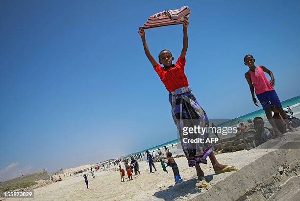 In a photo taken on November 9, 2012 and released by the African Union-United Nations Information Support Team on November 10, 2012 shows a Somali...