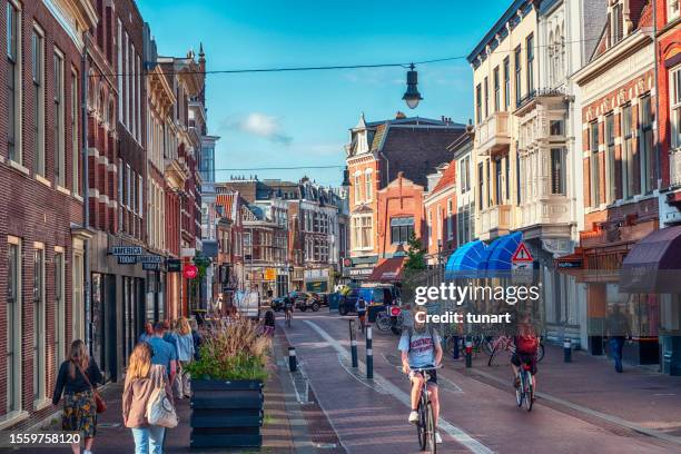 kruisstraat , haarlem, netherlands - haarlem netherlands stock pictures, royalty-free photos & images