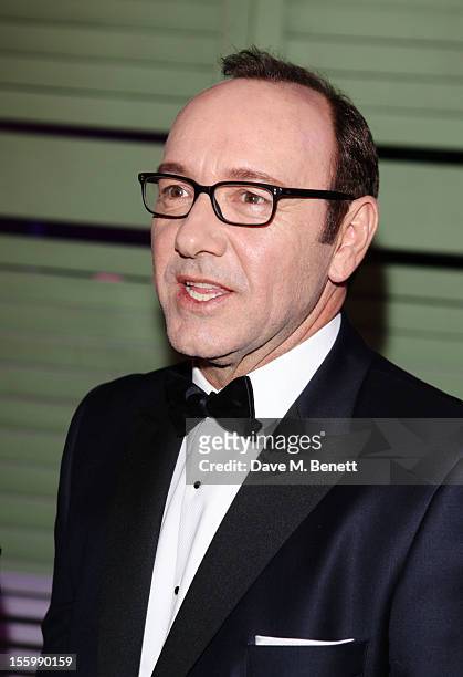 Actor Kevin Spacey arrives at the Grey Goose Winter Ball at Battersea Power Station on November 10, 2012 in London, England.