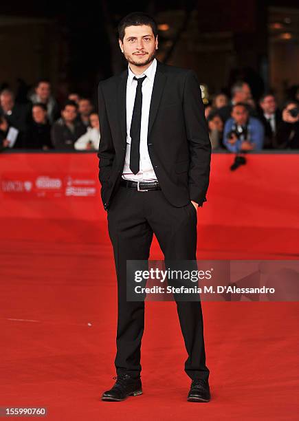 Director Claudio Giovannesi attends the "Ali Ha Gli Occhi Azzurri" Premiere during the 7th Rome Film Festival at the Auditorium Parco Della Musica on...