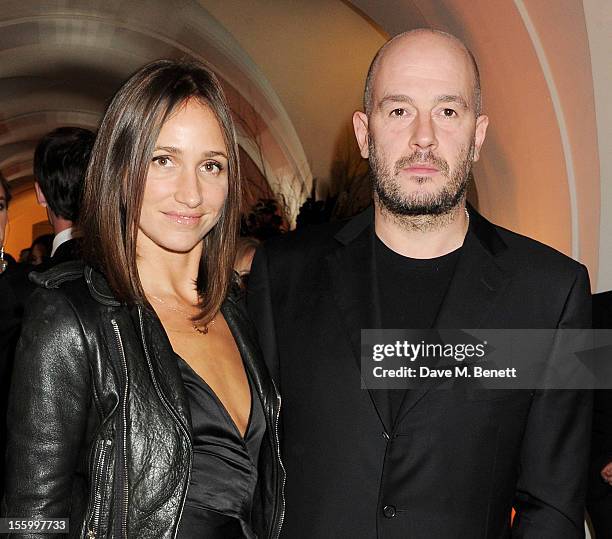 Rosemary Ferguson and Jake Chapman attend the Place For Peace dinner co-hosted by Ella Krasner and Forest Whitaker to support the Peace Earth...