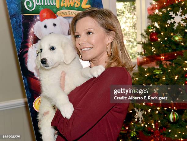 Actress Cheryl Ladd attends the "Santa Paws 2: The Santa Pups" holiday party hosted by Disney, Cheryl Ladd, and Ali Landry at The Victorian on...