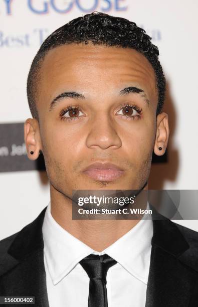 Aston Merrygold attends the Grey Goose Winter Ball at Battersea Power station on November 10, 2012 in London, England.
