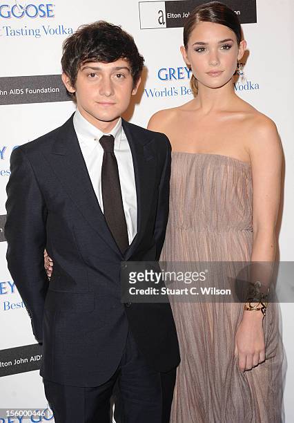 Craig Roberts and Sai Bennett attend the Grey Goose Winter Ball at Battersea Power station on November 10, 2012 in London, England.