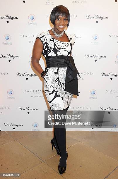 Brenda Emmanus attends the Place For Peace dinner co-hosted by Ella Krasner and Forest Whitaker to support the Peace Earth Foundation in association...