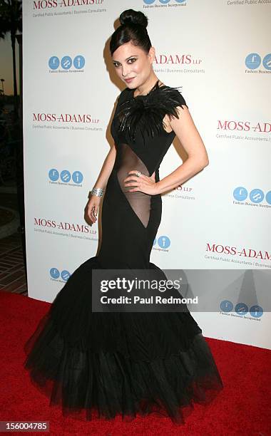 Actress Kate Kelton arrives at Melissa Rivers Hosts "All Aboard...LA's Fashion Platform" Fashion Show at Union Station on October 20, 2012 in Los...