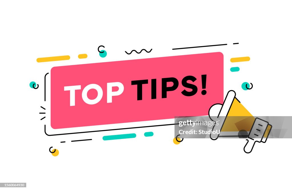 Top Tips Web Banner Template High-Res Vector Graphic - Getty Images