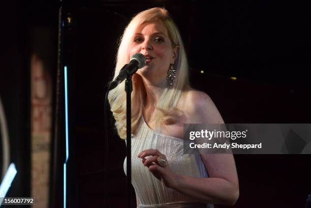 British singer Martyna performs on stage at Pizza Express Jazz Club during London Jazz Festival 2012 on November 10, 2012 in London, United Kingdom.