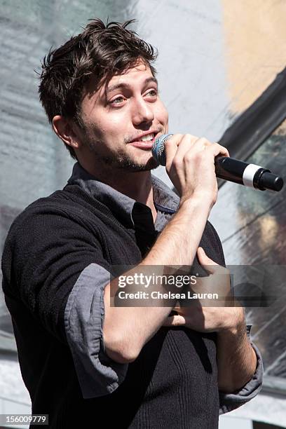 Actor Jackson Rathbone attends the Twilight fan camp concert at L.A. LIVE on November 10, 2012 in Los Angeles, California.