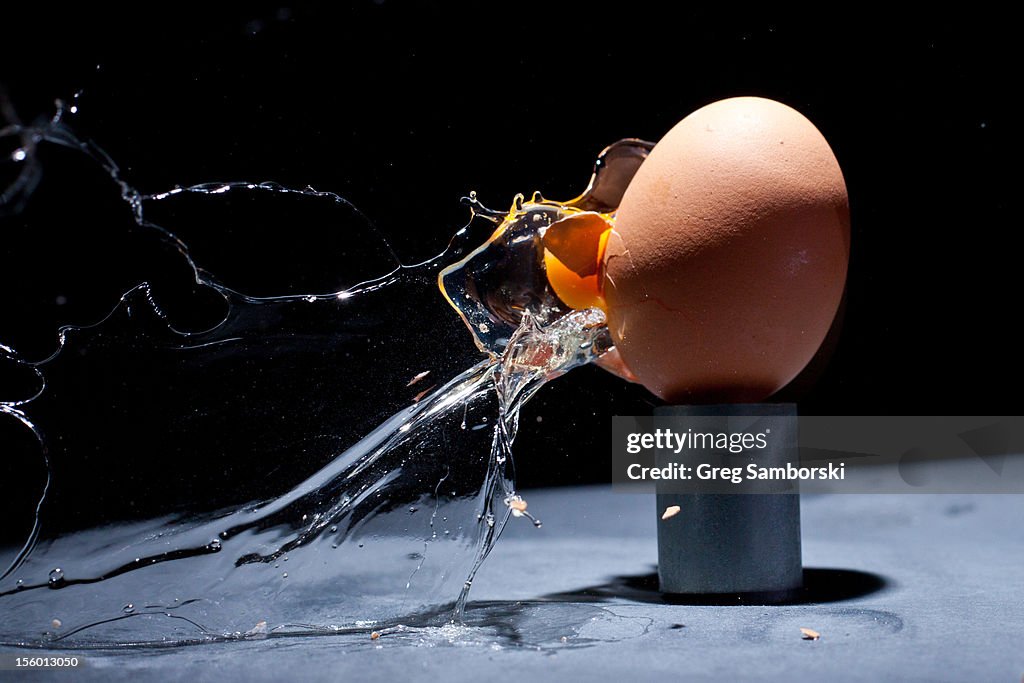 Exploding Egg High Speed Photography High-Res Stock Photo - Getty Images