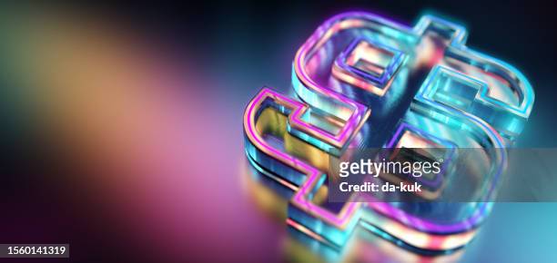 us dollar currency symbol icon modern background. web3 colours. cgi 3d render - exchanging money stock pictures, royalty-free photos & images