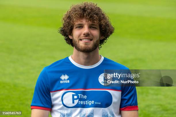 Anthony Mancini of Hartlepool United during the Hartlepool United Squad pre-season photoshoot at Victoria Park, Hartlepool on Thursday 27th July 2023.