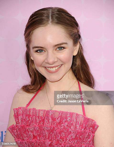 Actress Darcy Rose Byrnes attends the premiere of "Sofia The First: Once Upon a Princess" at Walt Disney Studios on November 10, 2012 in Burbank,...