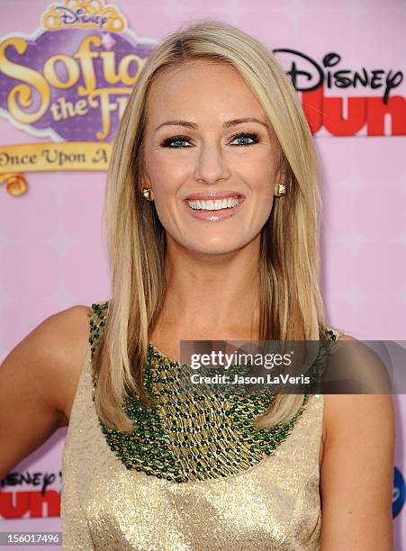 Brooke Anderson attends the premiere of "Sofia The First: Once Upon a Princess" at Walt Disney Studios on November 10, 2012 in Burbank, California.