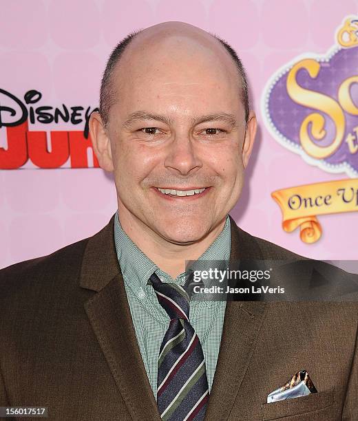 Actor Rob Corddry attends the premiere of "Sofia The First: Once Upon a Princess" at Walt Disney Studios on November 10, 2012 in Burbank, California.