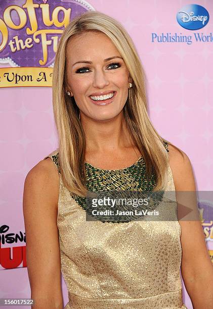 Brooke Anderson attends the premiere of "Sofia The First: Once Upon a Princess" at Walt Disney Studios on November 10, 2012 in Burbank, California.