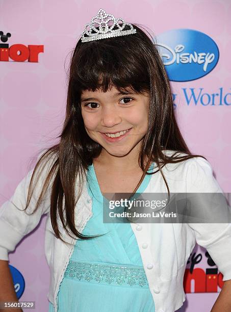 Actress Chloe Noelle attends the premiere of "Sofia The First: Once Upon a Princess" at Walt Disney Studios on November 10, 2012 in Burbank,...