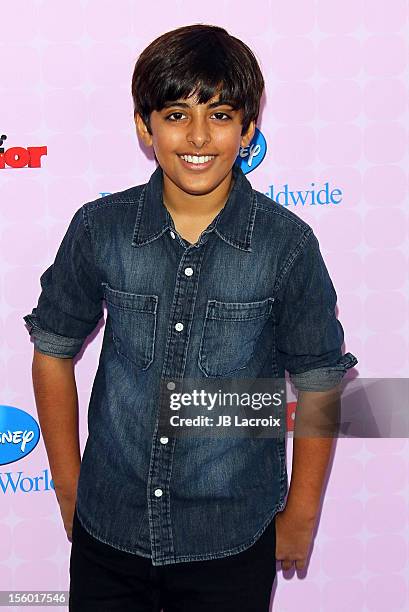 Karan Brar attends the premiere of Disney Channels' 'Sofia The First: Once Upon a Princess' at Walt Disney Studios on November 10, 2012 in Burbank,...