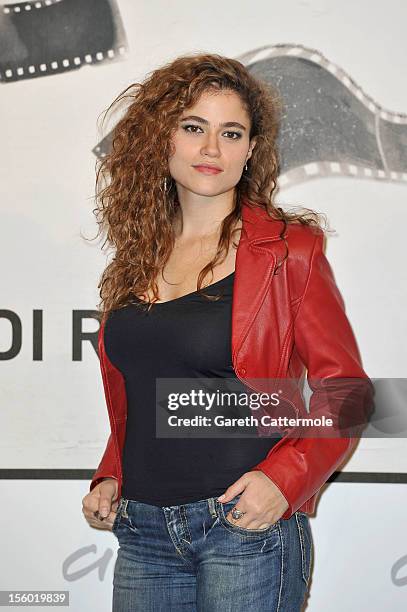 Veronica Gentili attends the 'L'Isola Dell'Angelo Caduto' Photocall during the 7th Rome Film Festival at the Auditorium Parco Della Musica on...