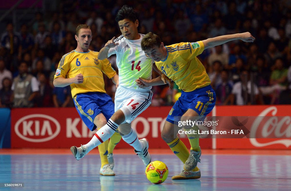 Ukraine v Japan: Round of 16 - FIFA Futsal World Cup Thailand 2012